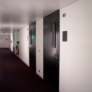 Portes acoustiques noires