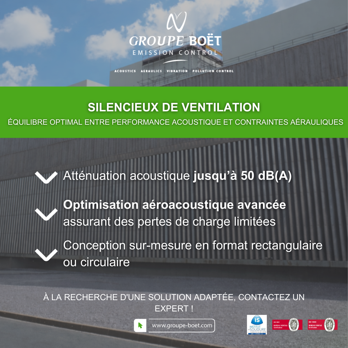 silenciador de ventilación